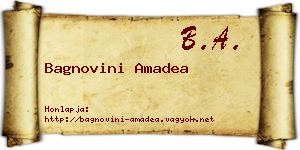 Bagnovini Amadea névjegykártya